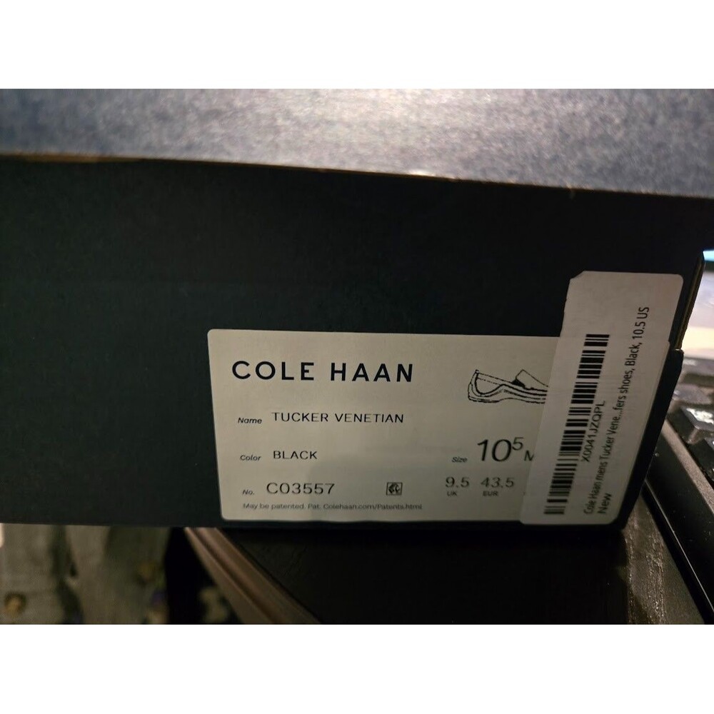 Cole Haan Tucker Venetian Men's Loafer -C03557 Black - Size 10.5 M - NEW - Picture 7 of 7